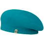 Beret with Cashmere by Roeckl turquoise