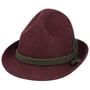 Classic Dreispitz Wool Felt Hat by Lipodo bordeaux-olive