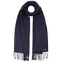 Cashmink Uni Fringed Scarf by Fraas navy