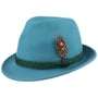 Classic Tyrolean Wool Felt Hat by Lipodo petrol blue