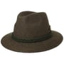 Traditional Hat with Decorative Buttons brown