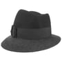 Asym Twotone Wool Felt Hat by Lierys black-anthracite