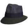 Asym Twotone Wool Felt Hat by Lierys grey-olive
