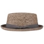 Burney Porkpie Raffia Straw Hat by Lierys brown