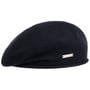 Rolled Edge Beret by Seeberger navy