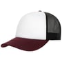 Tricoloured Rapper Cap bordeaux