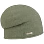 Rolled Edge Cashmere Beanie by Seeberger light olive