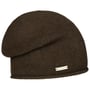 Rolled Edge Cashmere Beanie by Seeberger dark brown