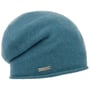 Rolled Edge Cashmere Beanie by Seeberger blue