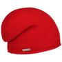 Rolled Edge Cashmere Beanie by Seeberger red