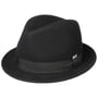 Kids Wool Felt Trilby Hat by Lipodo black-black