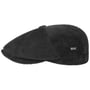8 Panel Cordial Flat Cap by Lipodo black