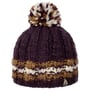 Cindi Knit Bobble Hat purple