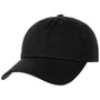 Low Profile Cotton Strapback Cap black