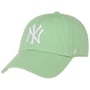 Yankees CleanUp Strapback Cap by 47 Brand light green