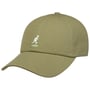 Washed Dad Hat Baseball Cap by Kangol green