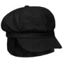 Liseta Newsboy Cap with Ear Flaps by Lipodo black