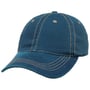 Washed Denim Baseball Cap by Lipodo petrol blue