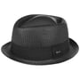Acapulco Black Pork Pie Straw Hat by Lipodo black