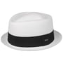 Amatillo White Pork Pie Straw Hat by Lipodo white