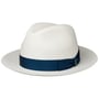 Black Trim Small Panama Hat by Borsalino nature-blue