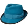 The Classic Wool Trilby Felt Hat by Lipodo petrol blue
