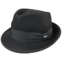 The Classic Wool Trilby Felt Hat by Lipodo black