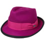 The Classic Wool Trilby Felt Hat by Lipodo fuchsia