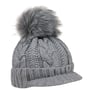 Britta Cable Knit Beanie by McBURN grey