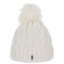 Cable Knit Hat with Cuff by McBURN cream white