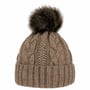 Cable Knit Hat with Cuff by McBURN camel