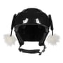 Peruvian Luxury Pompom Helmet Stickers by Eisbär black-white