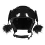 Peruvian Luxury Pompom Helmet Stickers by Eisbär black