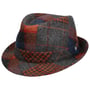 Merino Patchwork Trilby Hat by Lierys grey