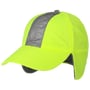 Reflective Cap with Ear Flaps by Lipodo neon yellow
