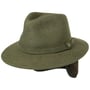 Wool Traveller Hat with Ear Flaps by Lierys olive
