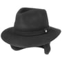 Wool Traveller Hat with Ear Flaps by Lierys black