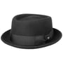 Crushable Pork Pie Hat by Lierys black