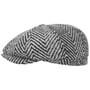 Coarse Herringbone Flat Cap by Lipodo grey