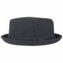 Diamond Crown Herringbone Wool Hat by Lipodo black-blue