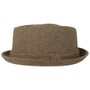 Diamond Crown Herringbone Wool Hat by Lipodo brown-beige