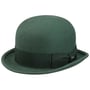 Bowler Wool Felt Hat by Lipodo dark green