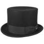 Wool Felt Top Hat by Lipodo black