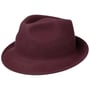 Uni Trilby Wool Felt Hat by Lipodo bordeaux