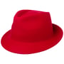 Uni Trilby Wool Felt Hat by Lipodo red