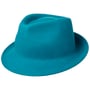 Uni Trilby Wool Felt Hat by Lipodo petrol blue