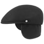Outdoor Flat Cap with Ear Flaps by Lierys black