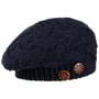 Jil Knit Beret with Buttons by Lierys navy