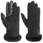 Sheepskin Touch Leather Gloves by UGG black