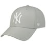 MVP Snapback Yankees Cap by 47 Brand light grey